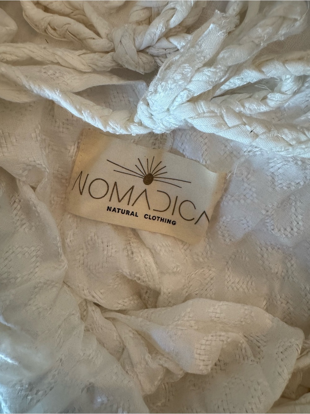 Nomadica White V-Neck Sleeveless Flowy Maxi Dress - Picture 2 of 2